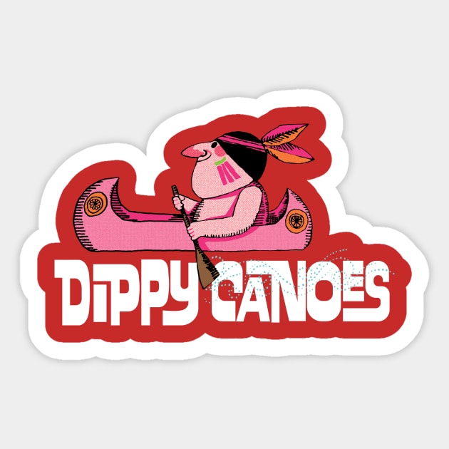 Dippy Canoes Sticker by DustinCropsBoy